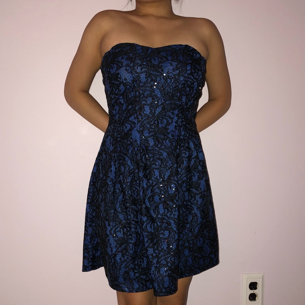 Strapless Charlotte Russe sequin dress!!!